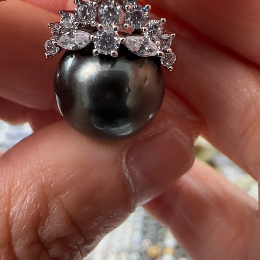 海水珍珠颈饰银S925镶嵌