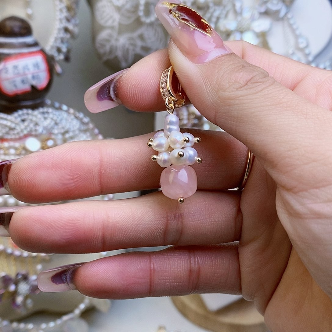 淡水珍珠颈饰银S925镶嵌