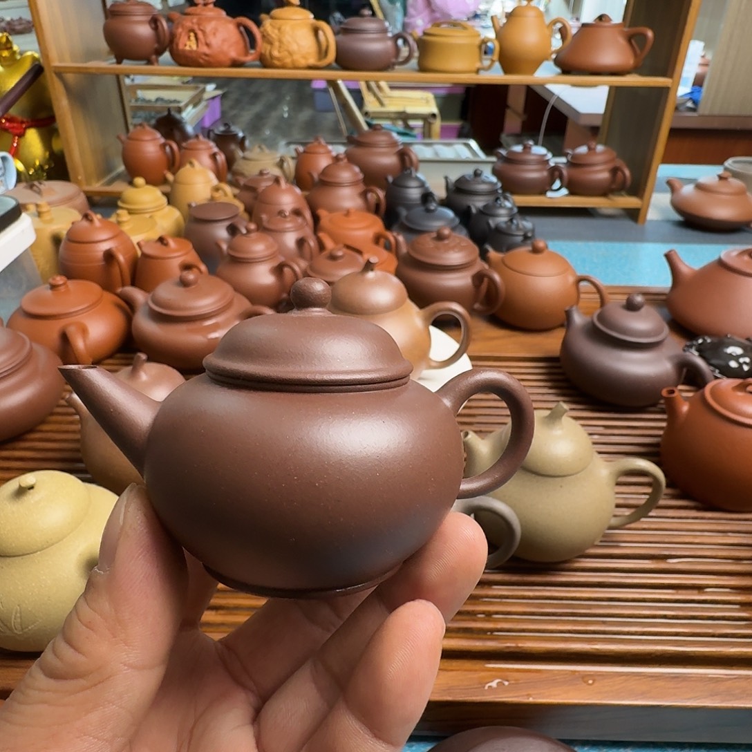 茶壶紫砂半手一个
