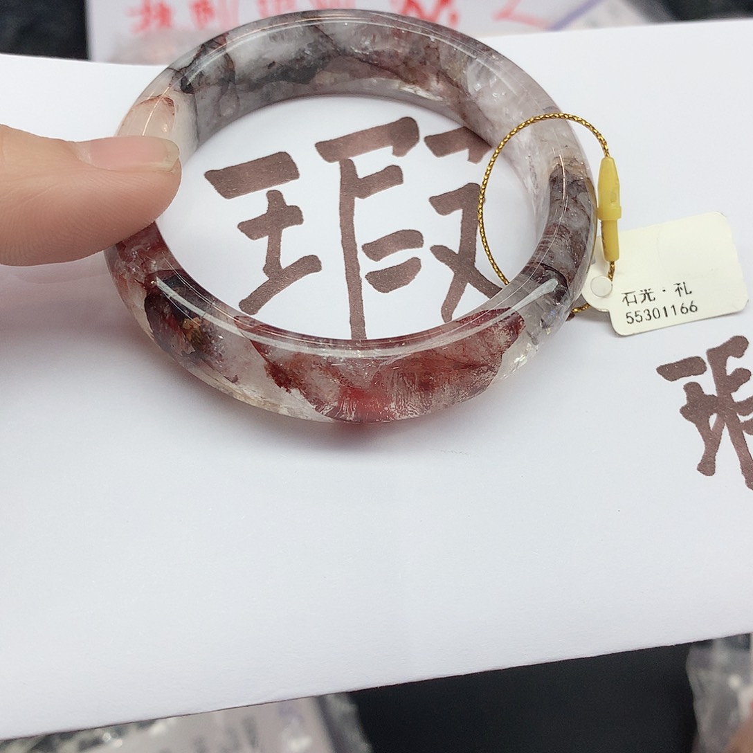 水晶手镯未镶嵌085（53瑕疵