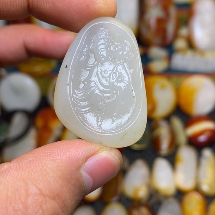 和田玉（子料）未镶嵌吊坠(赠链)