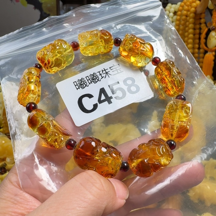 琥珀珠宝奇石未镶嵌微瑕