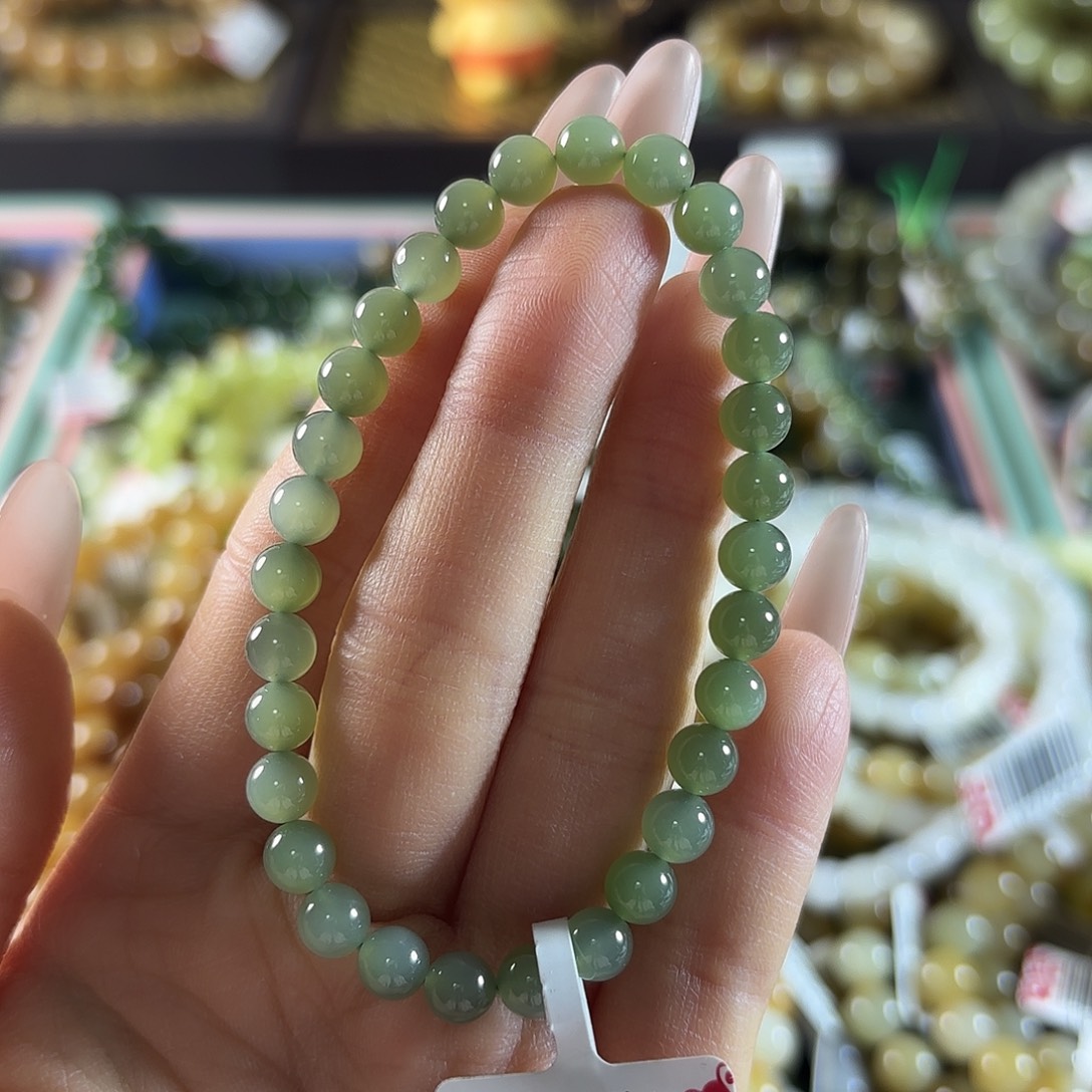 和田玉未镶嵌手链347