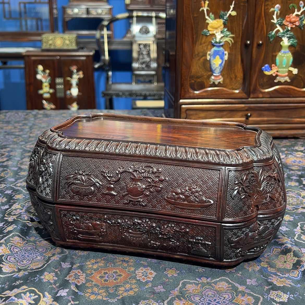 【闪购商品】红酸枝木类成套家具he zi