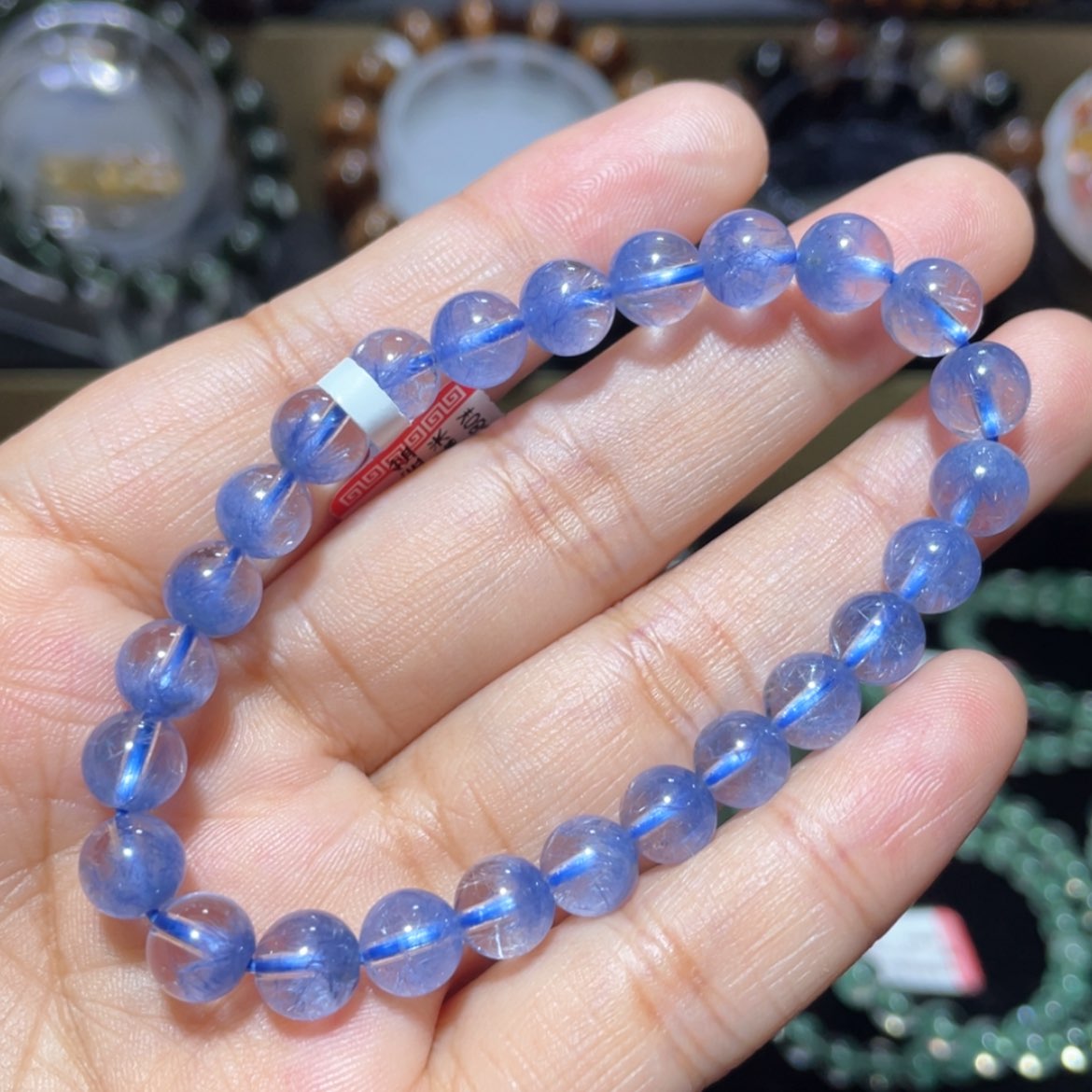 【闪购商品】手串未镶嵌水晶蓝发晶手串