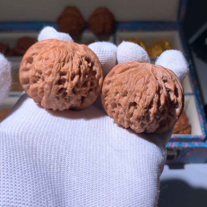 文玩核桃把件晴**李磨盘