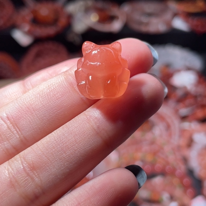 南红玛瑙未镶嵌九尾狐1888