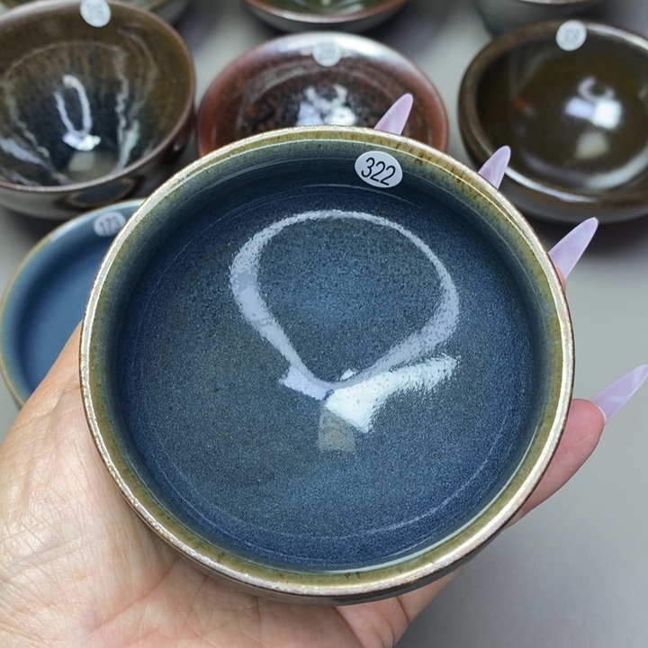 茶盏周**思建窑建盏柴烧主人杯