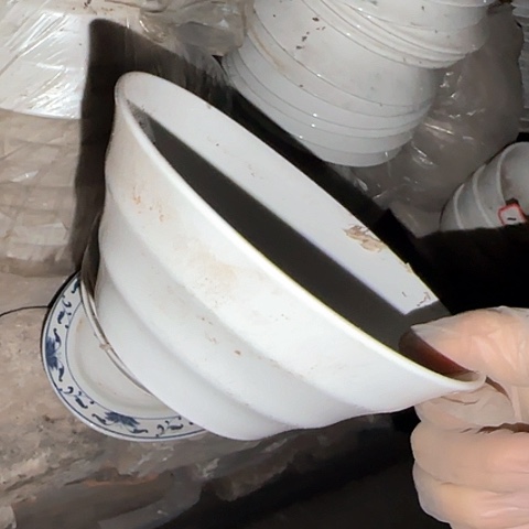 瓷片国营厂库存微瑕15cm