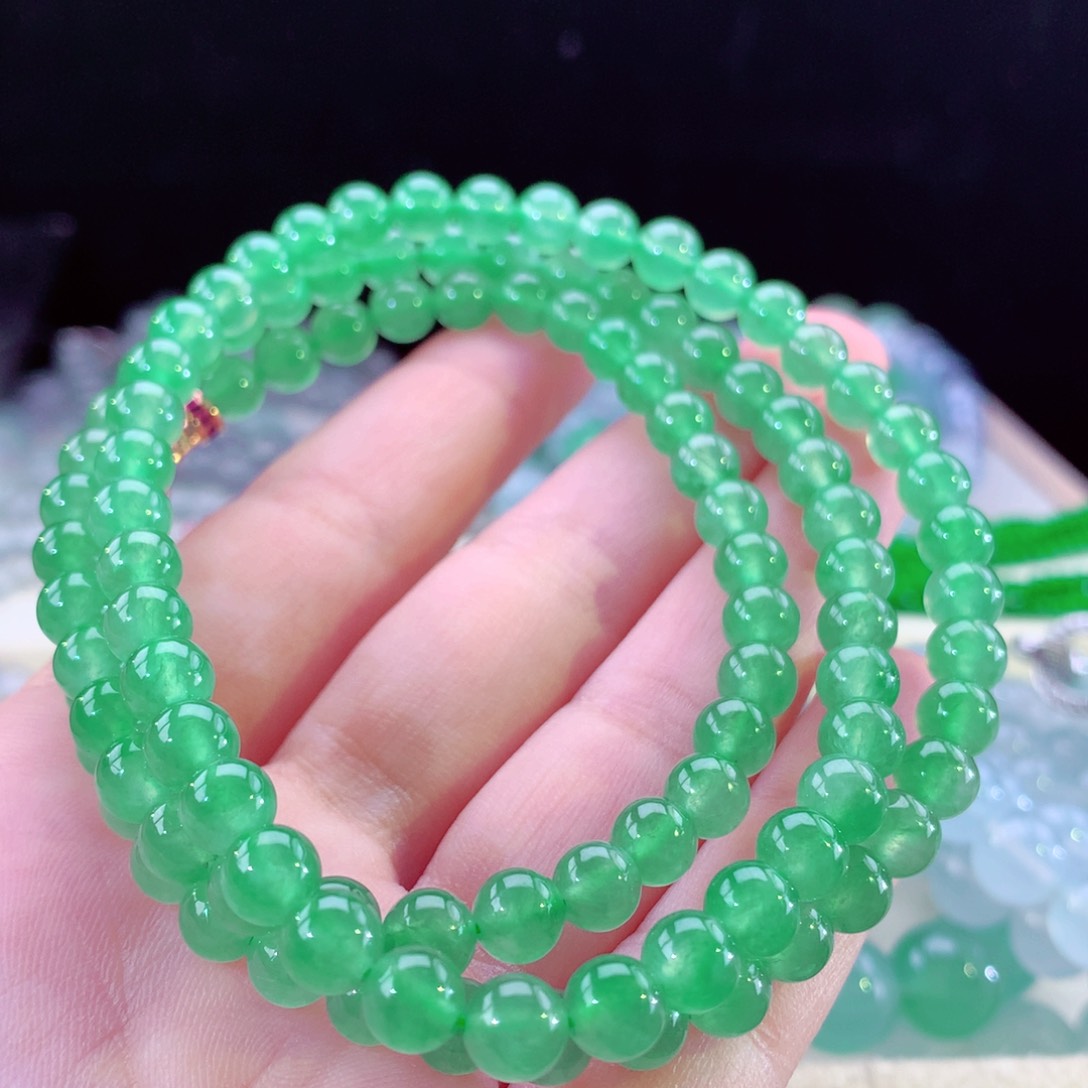 翡翠手链未镶嵌卡6