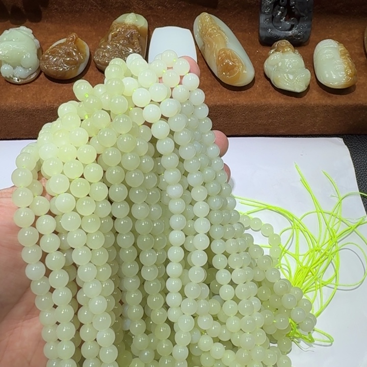 和田玉未镶嵌手链颜色多样性发货拍一发一