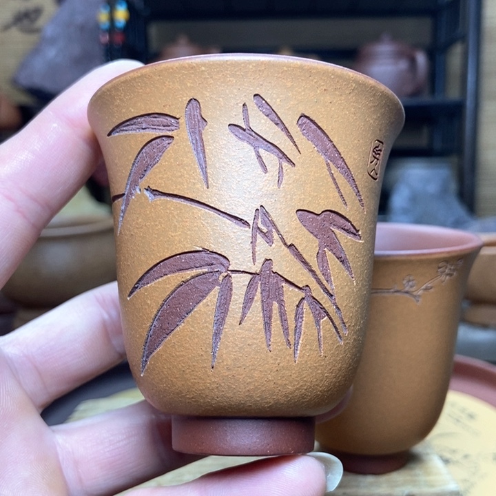 紫砂茶杯紫砂主人杯130毫升