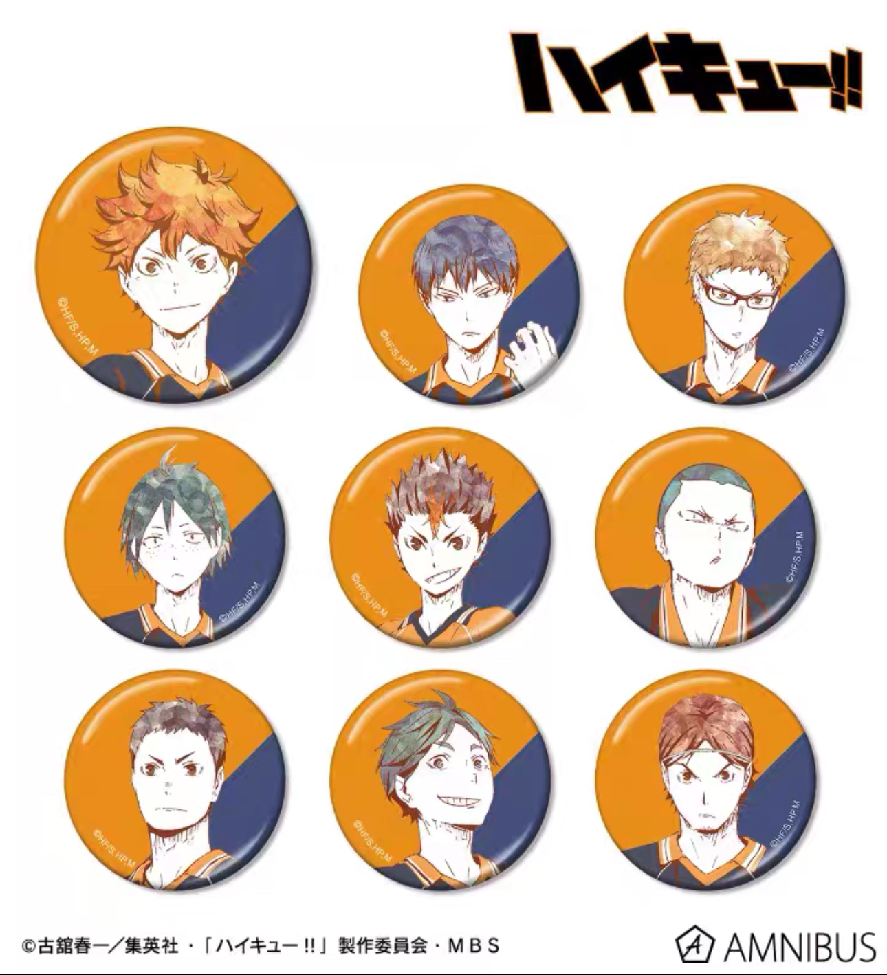 【日谷】排球少年Ani-Art系列金属徽章吧唧一弹默认代拆（拆开不退）