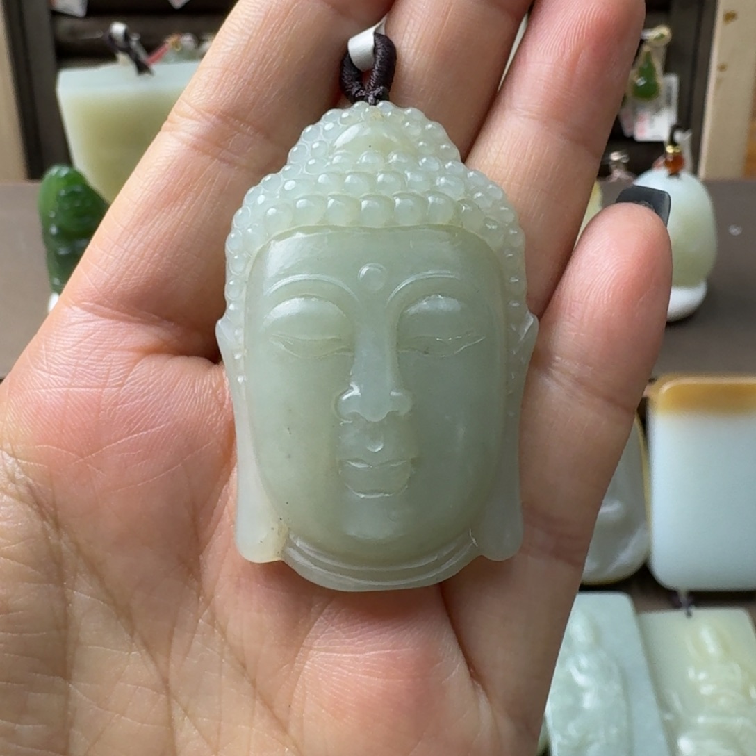 和田玉未镶嵌吊坠(不含链)