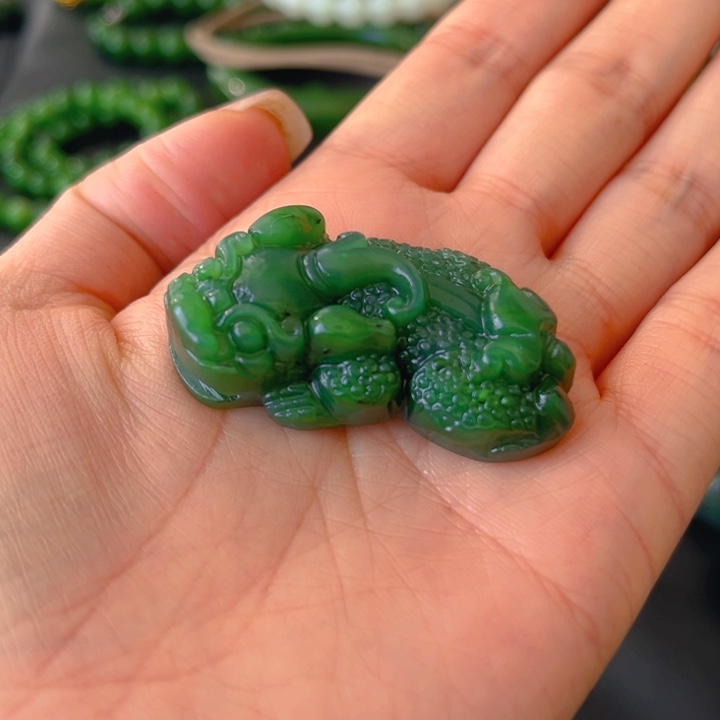 和田玉（碧玉）未镶嵌挂件