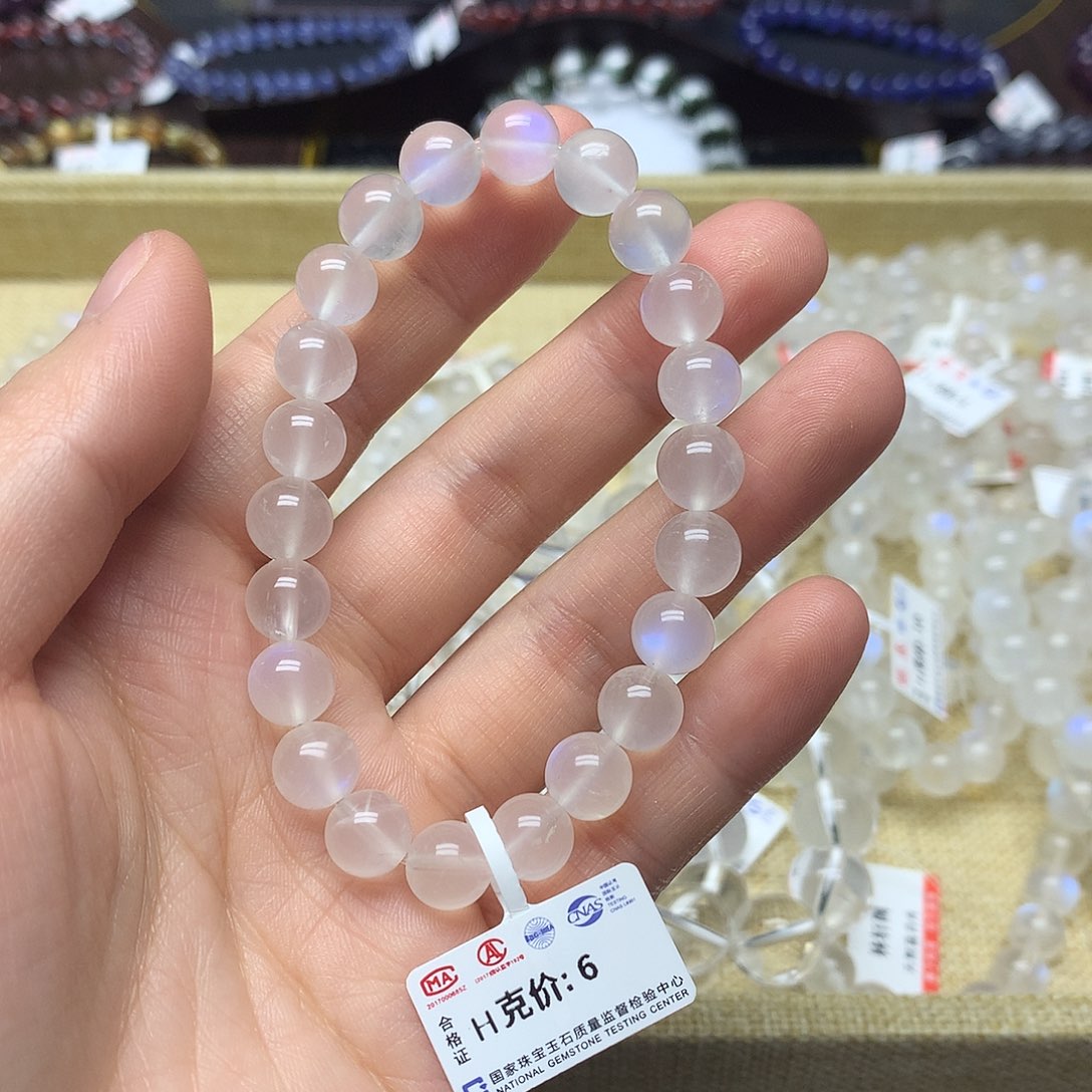 月光石手链未镶嵌手链