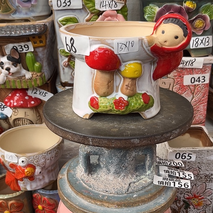 粗陶材质多肉花盆