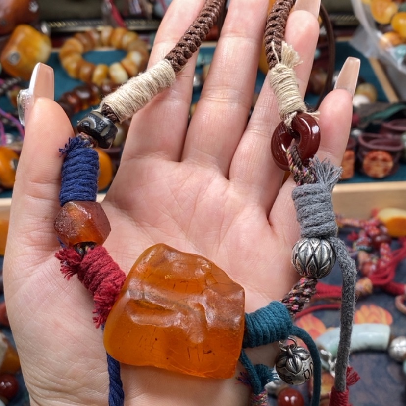 【闪购商品】蜜蜡颈饰未镶嵌项链