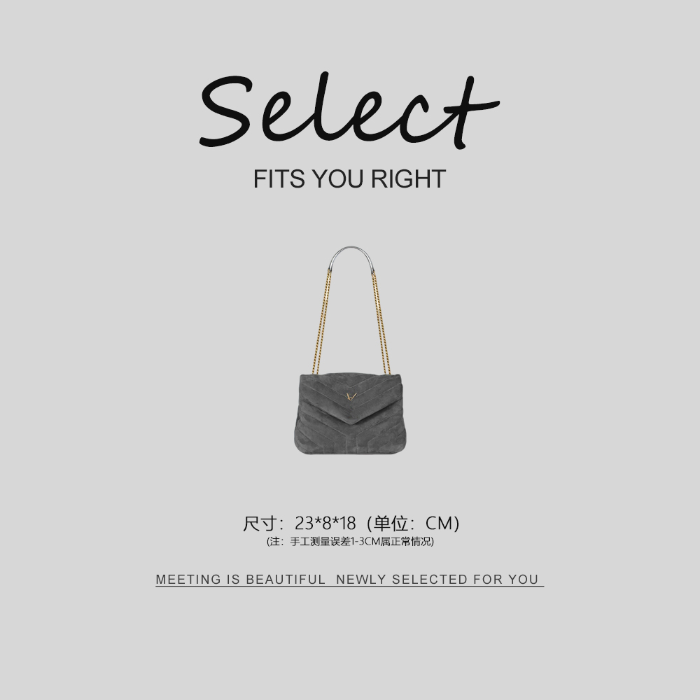 2025新款绒布金扣女士包包(YR518)