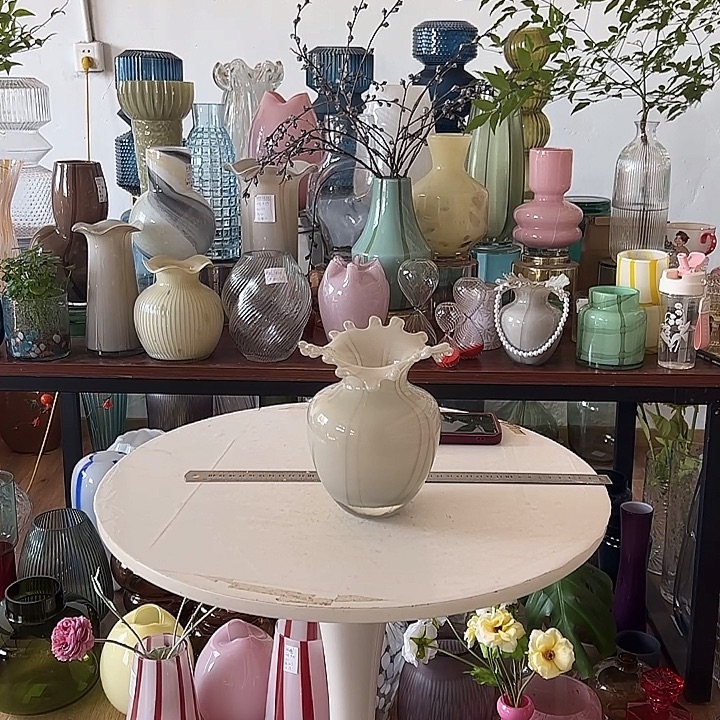 原色花瓶口4.5高17