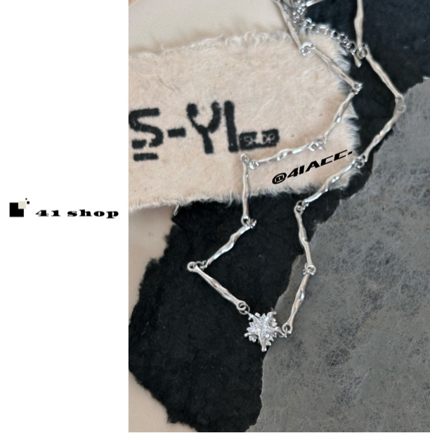 铜合金项链 B无编号设计师款式五角星锆石轻奢项链时尚小众