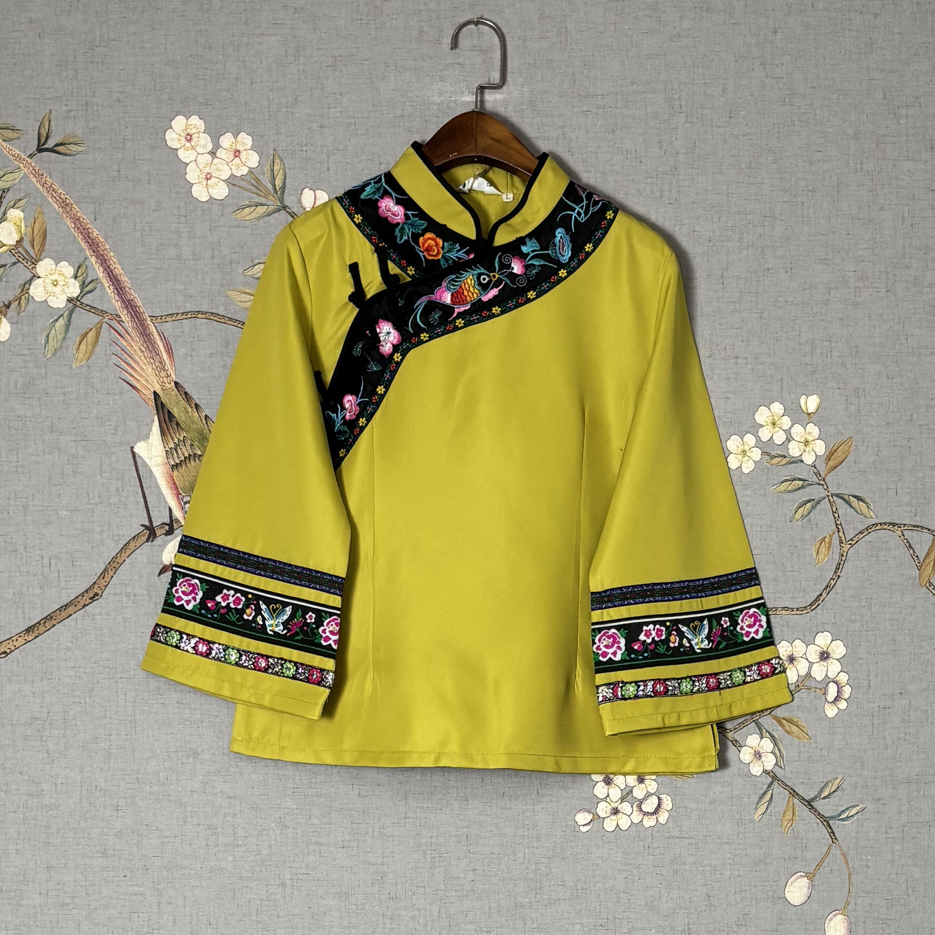 土家妹【工厂特惠】薄款土家族苗族传统民族服9分袖女上衣123701