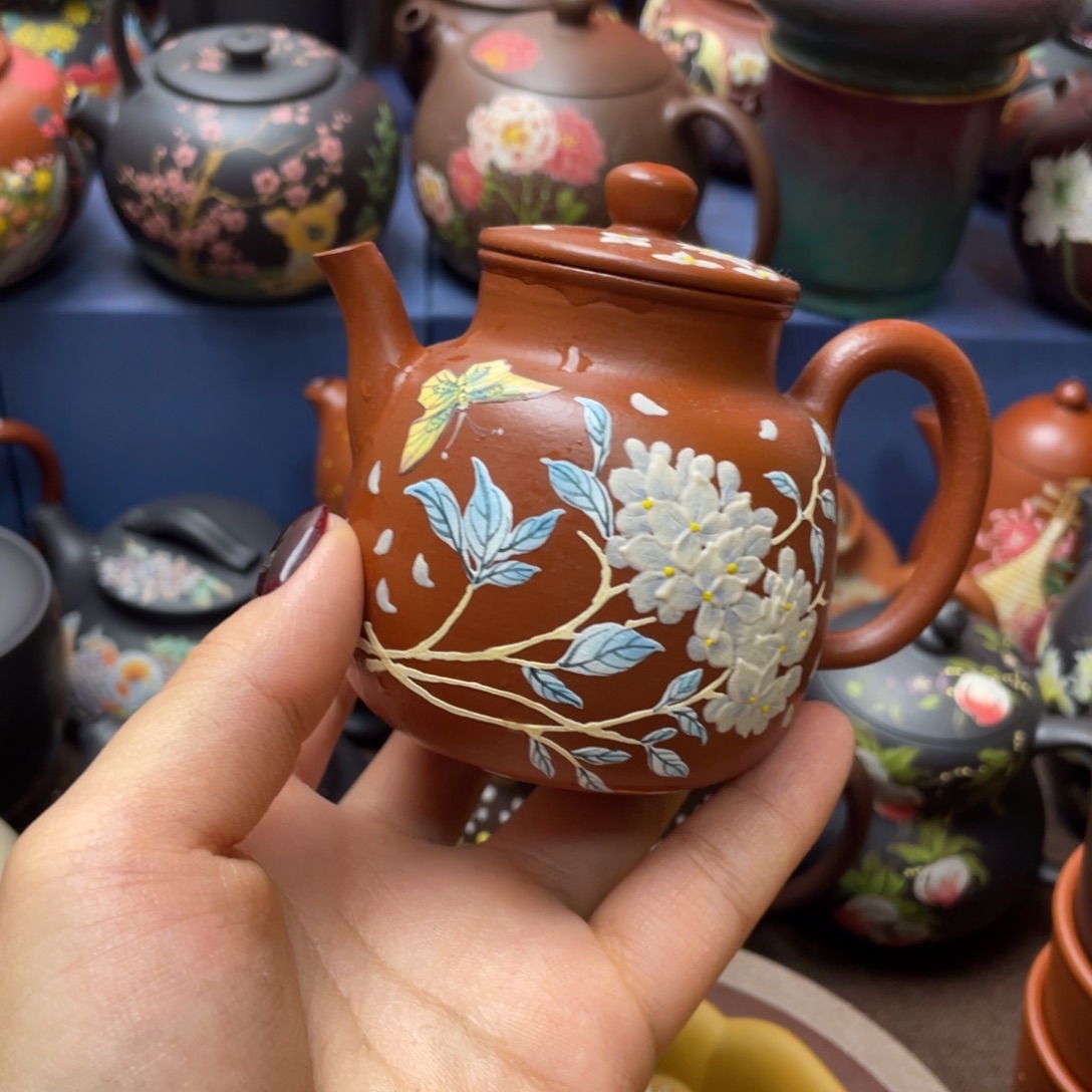 幸***角茶杯红泥紫砂主人杯150xc