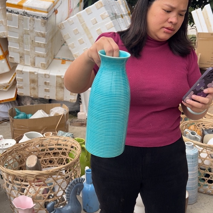 摆件高度30厘米口径8厘米微瑕捡漏