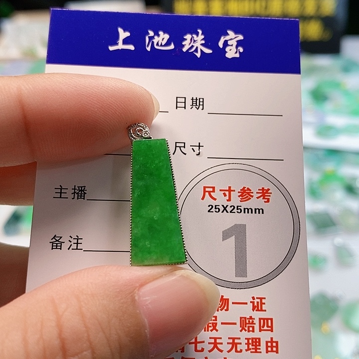 【闪购商品】翡翠颈饰18K金镶嵌翡翠