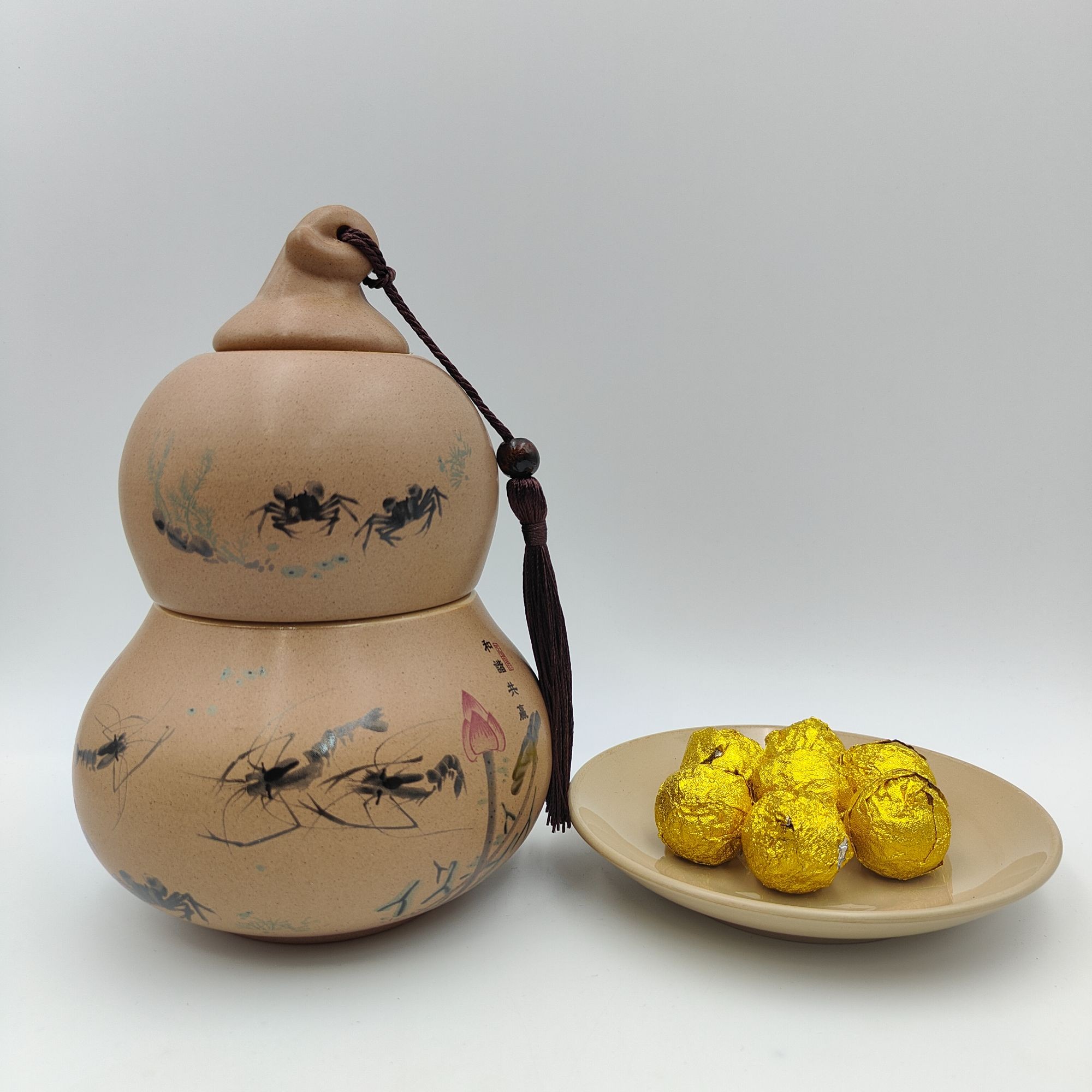 【凌顶古茶】2019年千岁丹龙珠普洱生茶30颗/罐