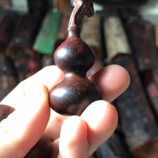 印度小叶紫檀檀香紫檀手把葫芦