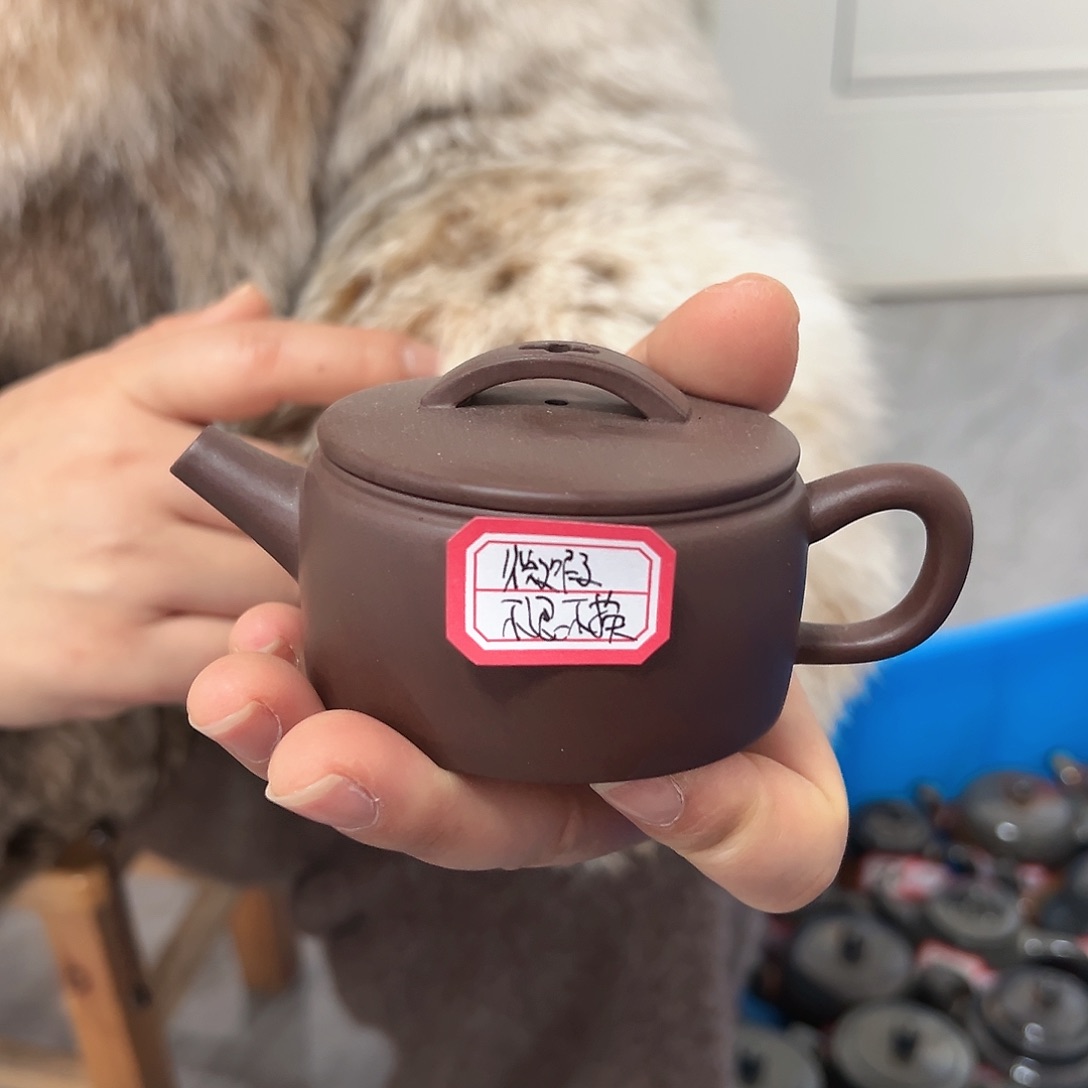 紫砂茶壶黄龙山原矿紫泥100