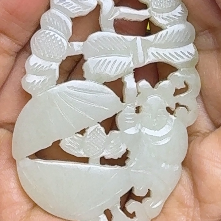 和田玉未镶嵌挂件