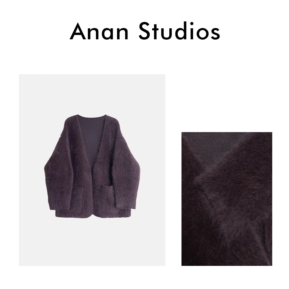Anan Studios【荨迹】法式慵懒感秋冬开衫外套  6039★