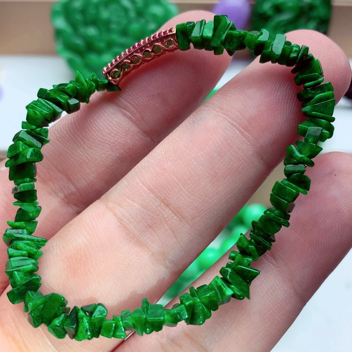 翡翠未镶嵌手链手串