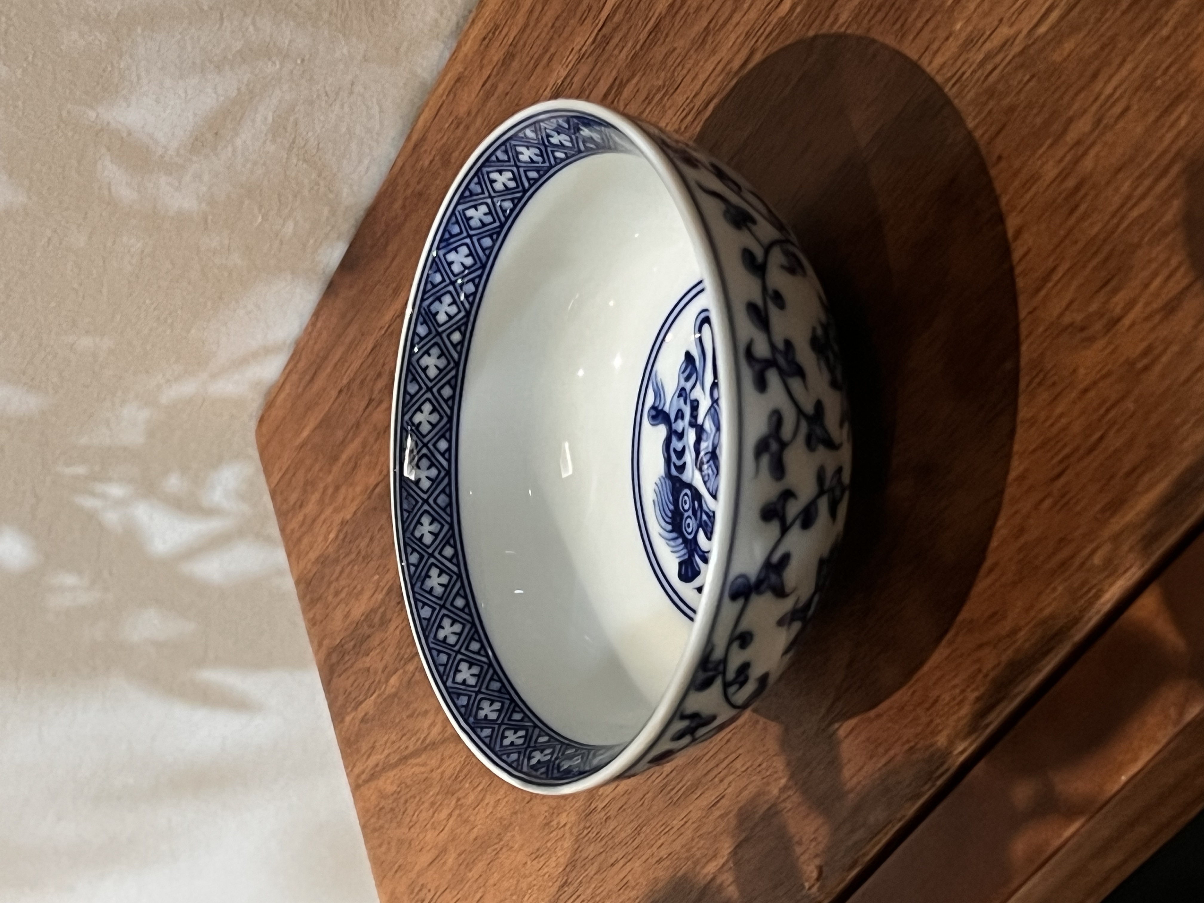 邹邹礼物青花瓷主人杯