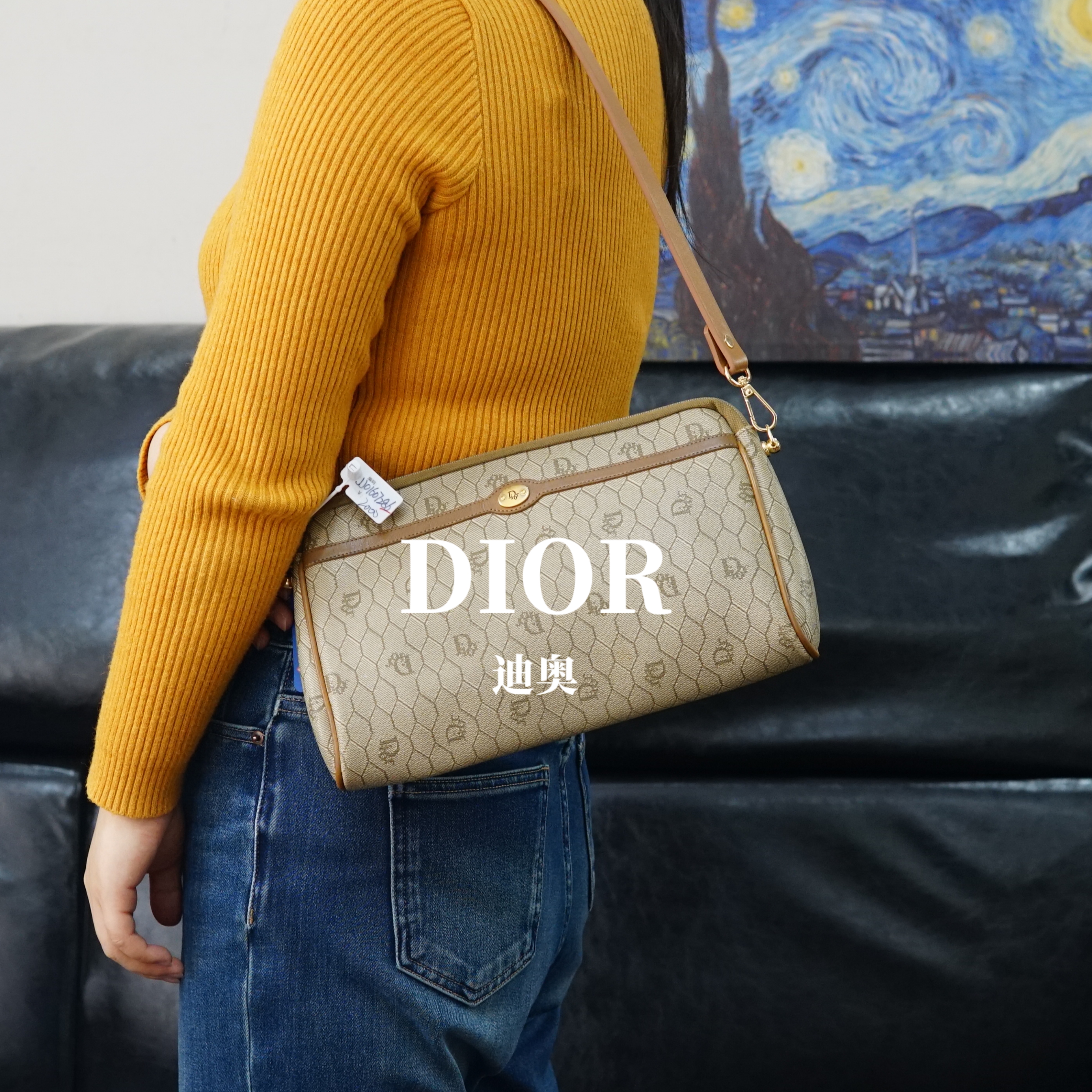 95新 DIOR/迪奥 米色单肩包/JJ01607286/7286