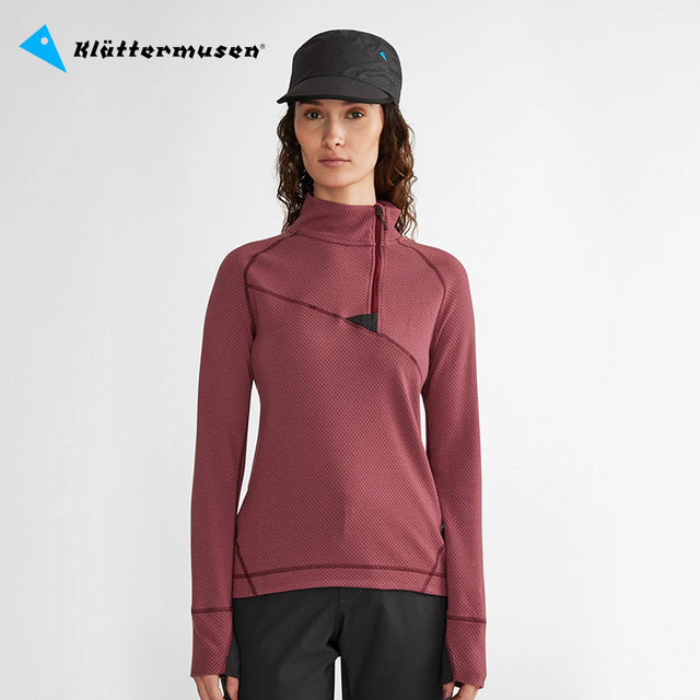 klattermusen攀山鼠 户外快干半拉链长袖套头衫女款胡戈Huge10056