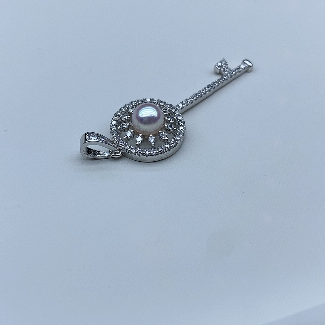 海水珍珠颈饰银S925镶嵌