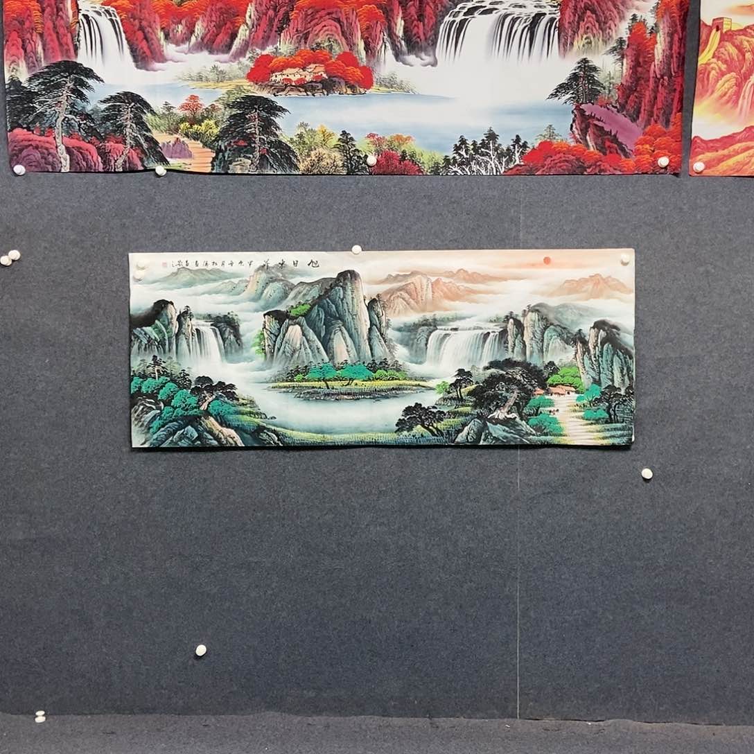 国画小六尺山水一副
