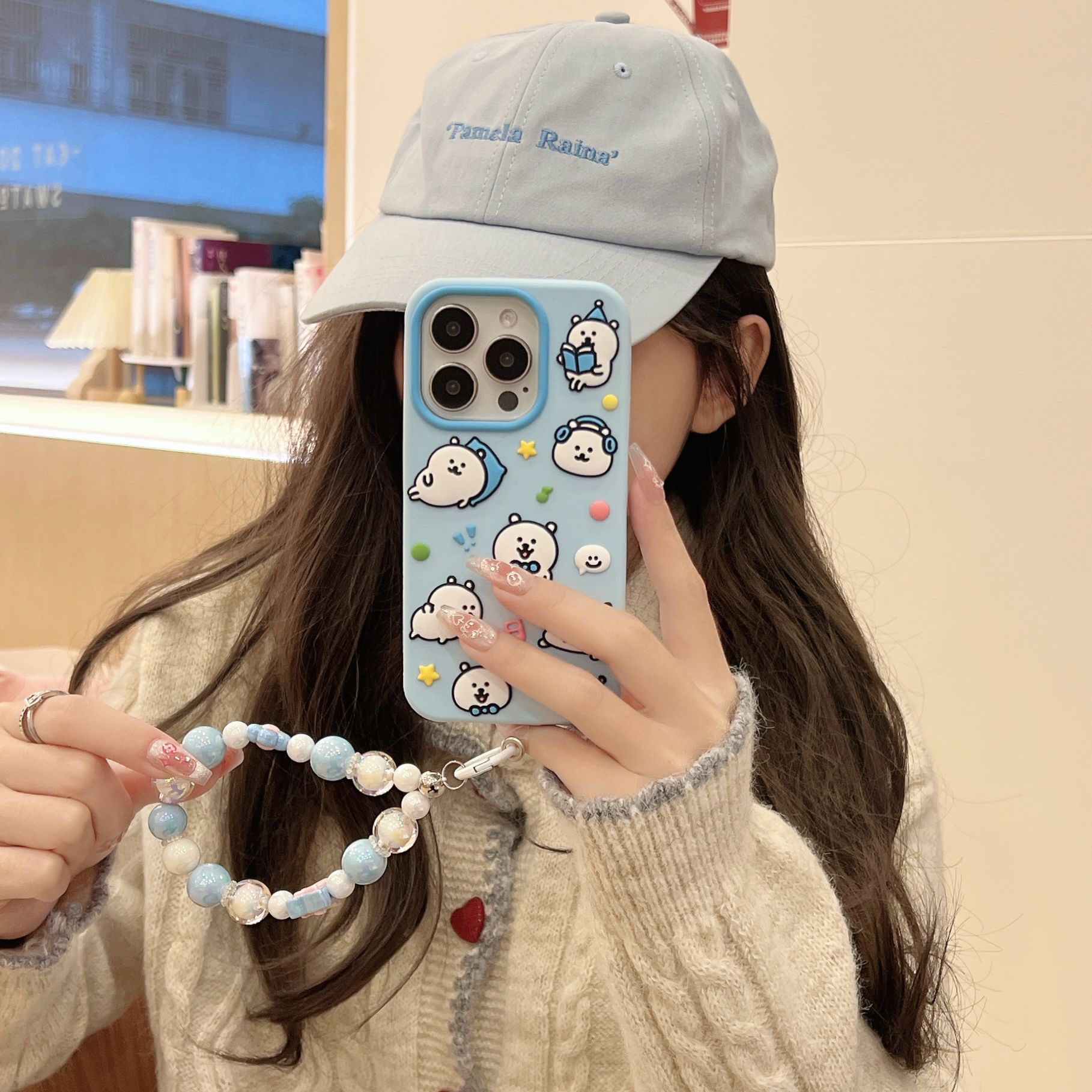 卡通可爱搞怪立体自嘲熊iPhone16苹果15适用13/14pro max手机壳套