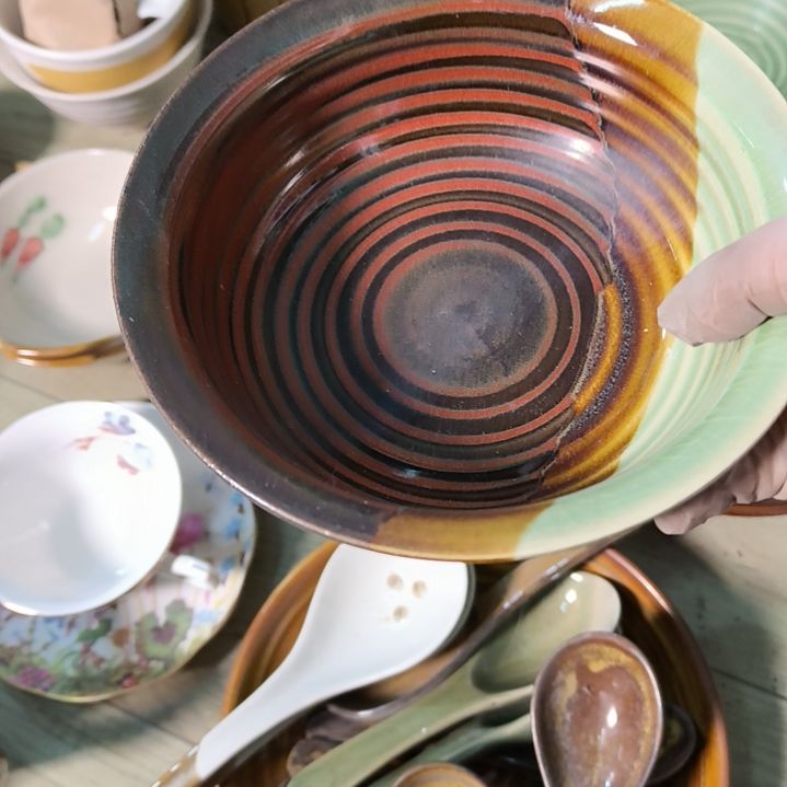 瓷片磁州窑五厂盘碗壶杯有瑕疵