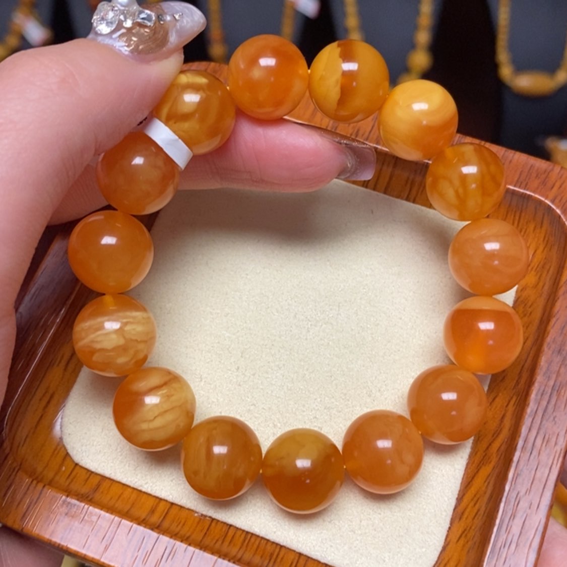 【闪购商品】蜜蜡手链未镶嵌手串