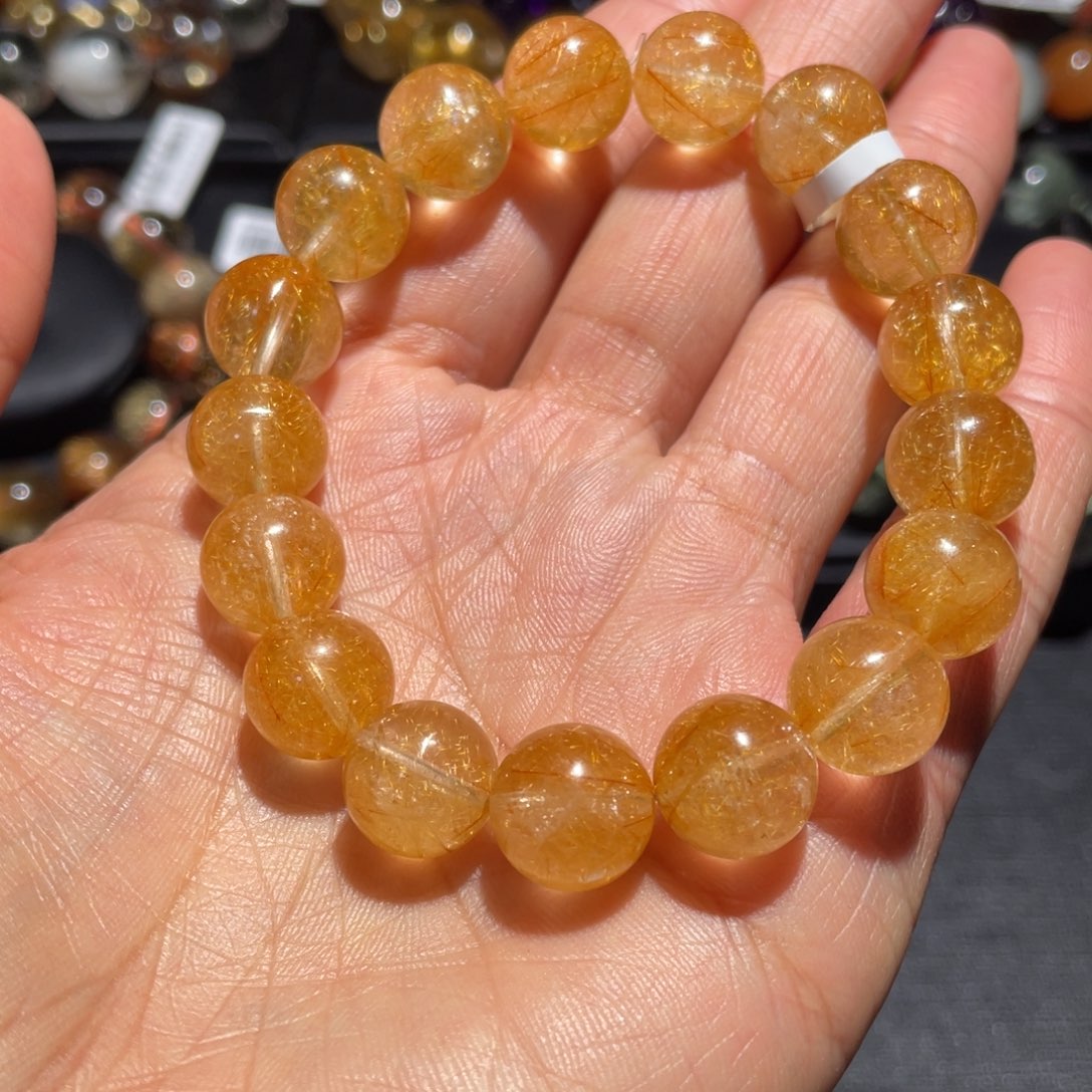 水晶手链未镶嵌维纳斯发晶12mm左右