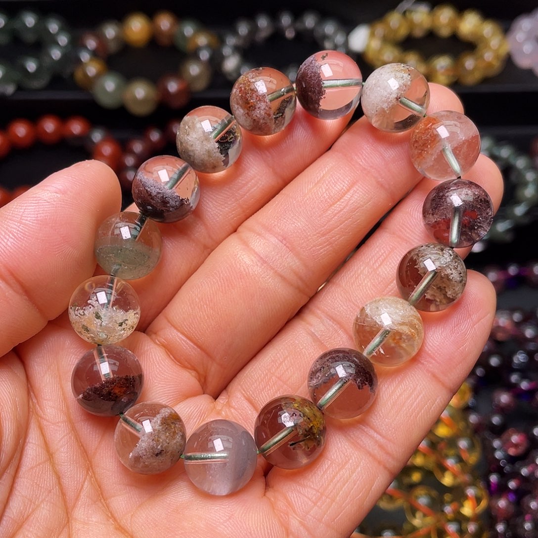 水晶未镶嵌手链彩幽灵