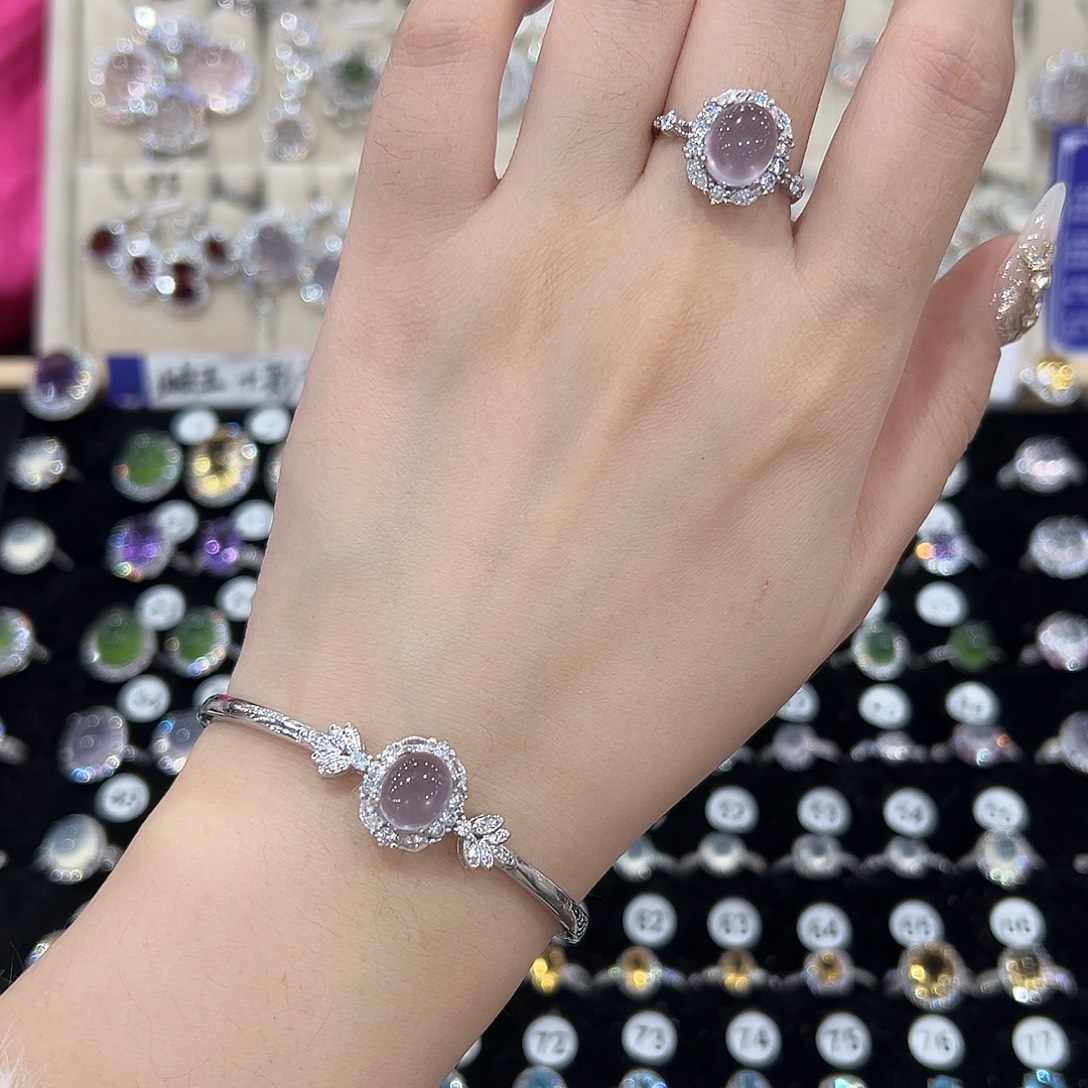 秀***萤石银S925镶嵌戒指