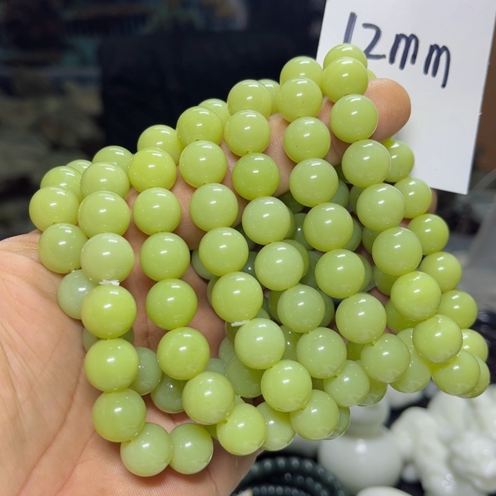 蛇纹石玉手链未镶嵌