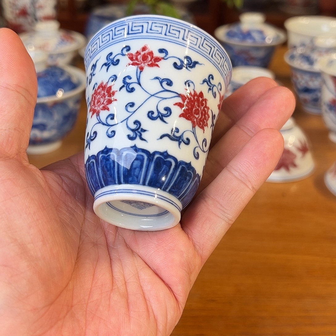 景德镇岚溪釉里红瓷器