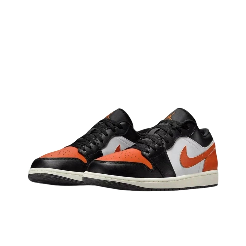 耐克Nike秋冬aj1low男子时尚户外低帮黑橙扣碎553558081