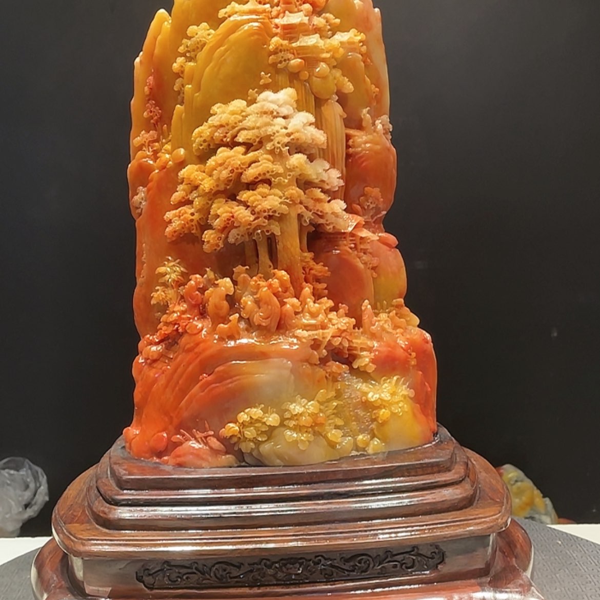 【闪购商品】寿山石用****4山水寿山石雕刻艺术品